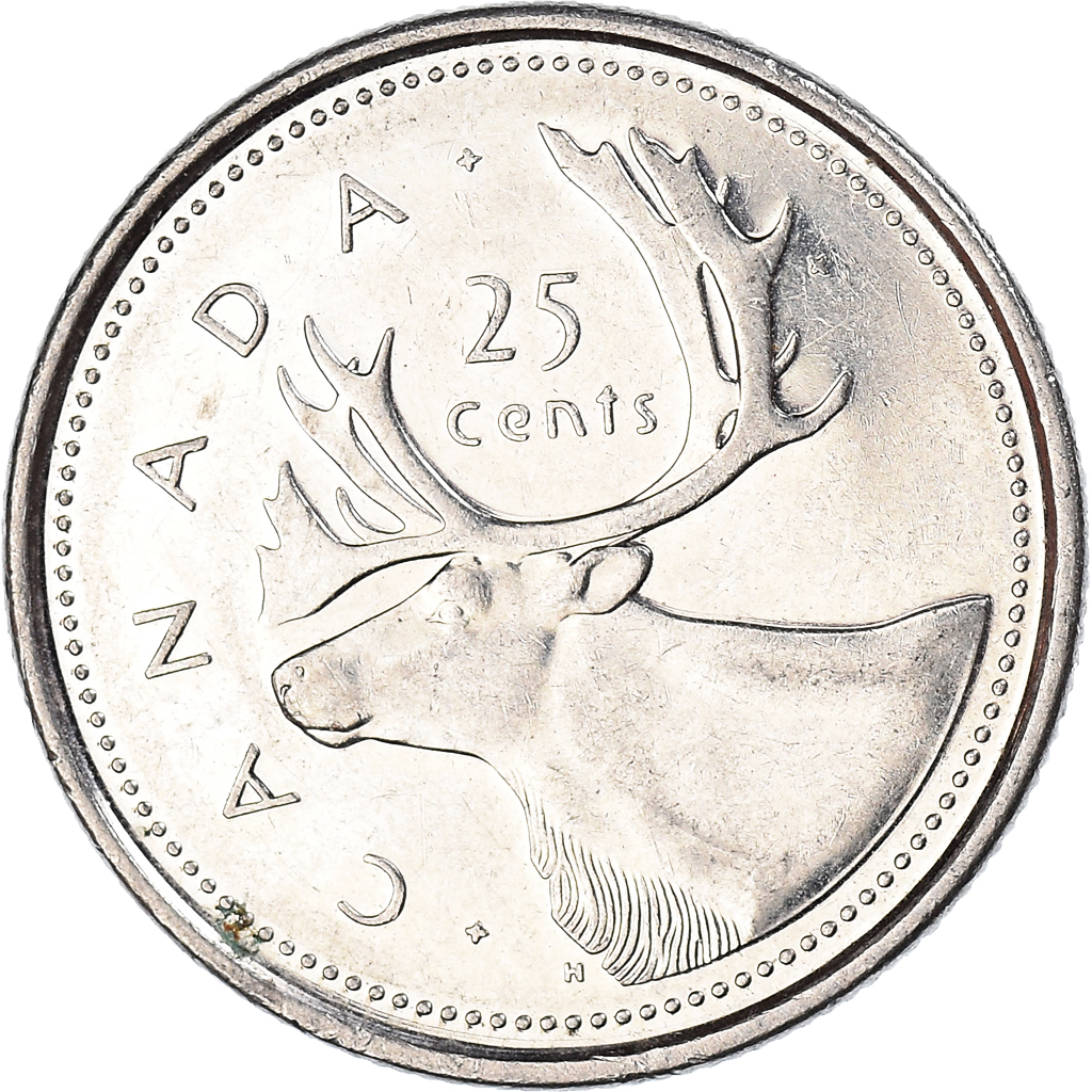 Moneda, Canadá, 25 Cents, 2002