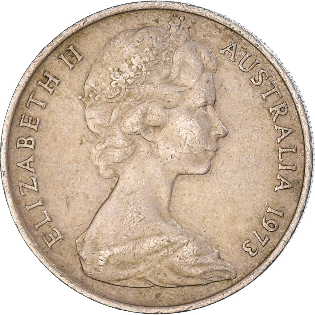 Moneda, Australia, 10 Cents, 1973