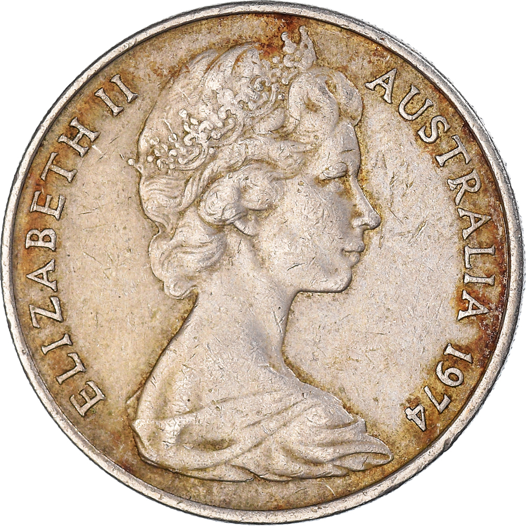 Moneda, 20 Cents, 1974