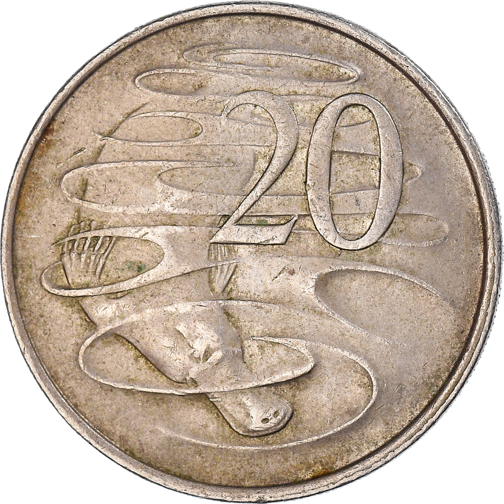 Moneda, 20 Cents, 1974