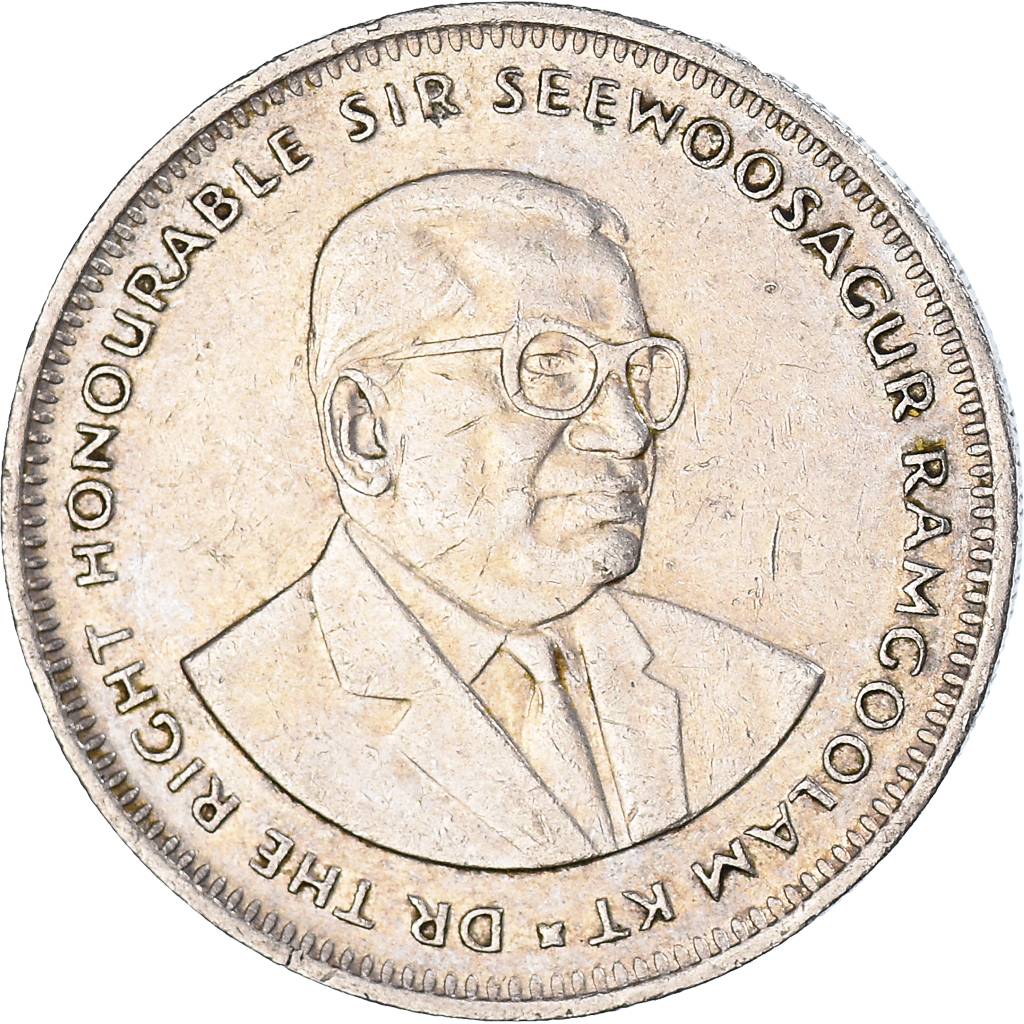 Moneda, Mauricio, Rupee, 1990