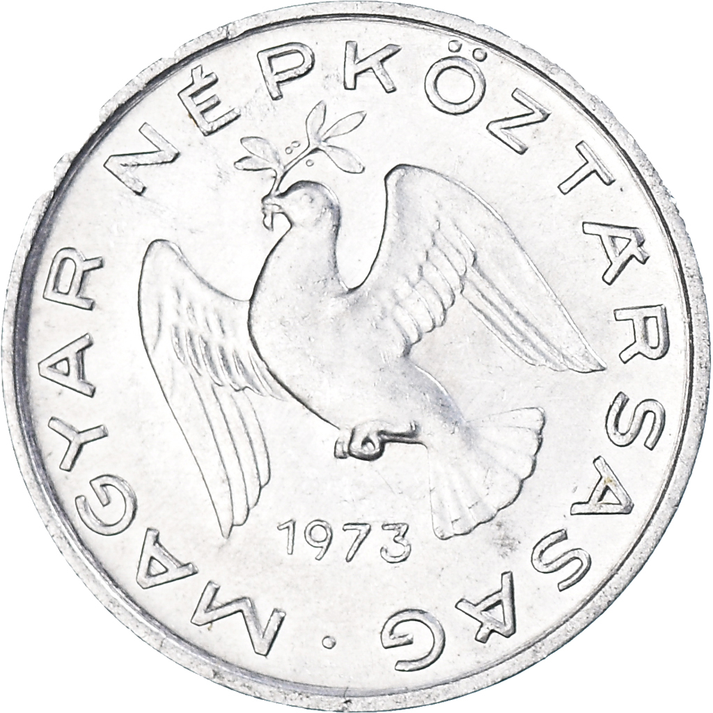 Moneda, Hungría, 10 Filler, 1973