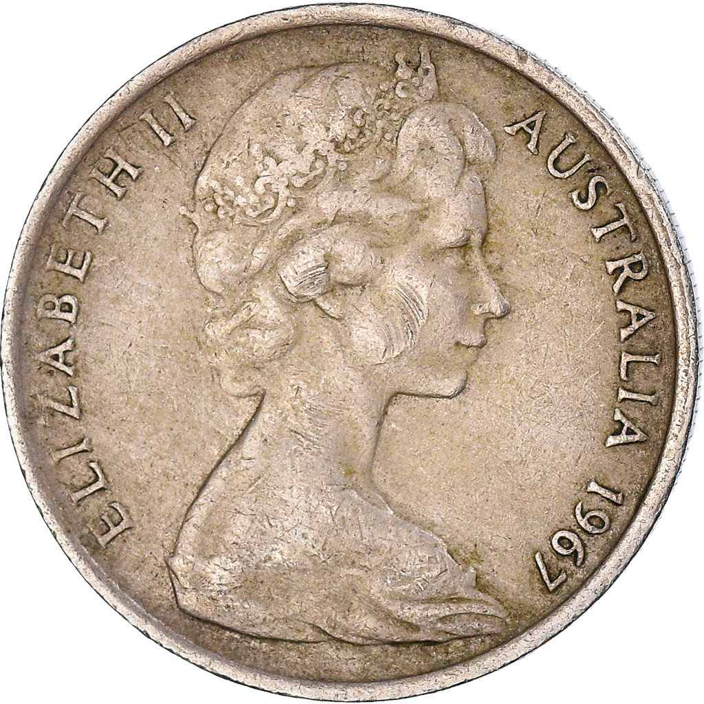 Moneda, Australia, 10 Cents, 1967