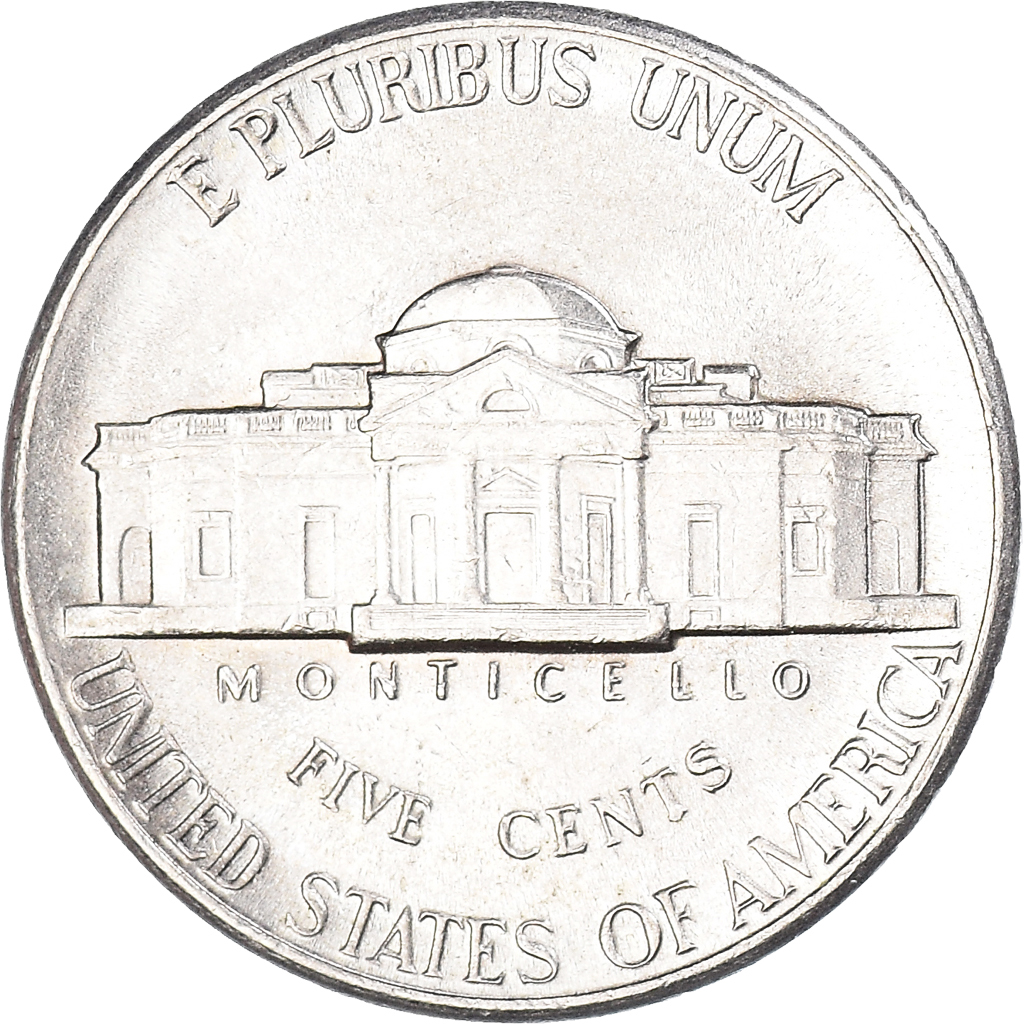 Moneda, Estados Unidos, 5 Cents, 1993