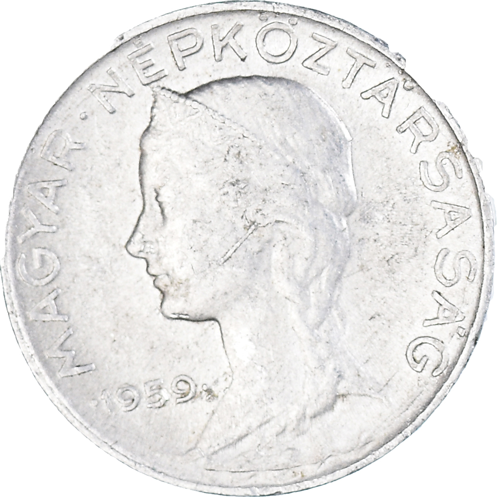 Moneda, Hungría, 5 Filler, 1959