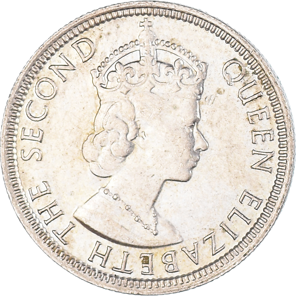 Moneda, Mauricio, 1/4 Rupee, 1971