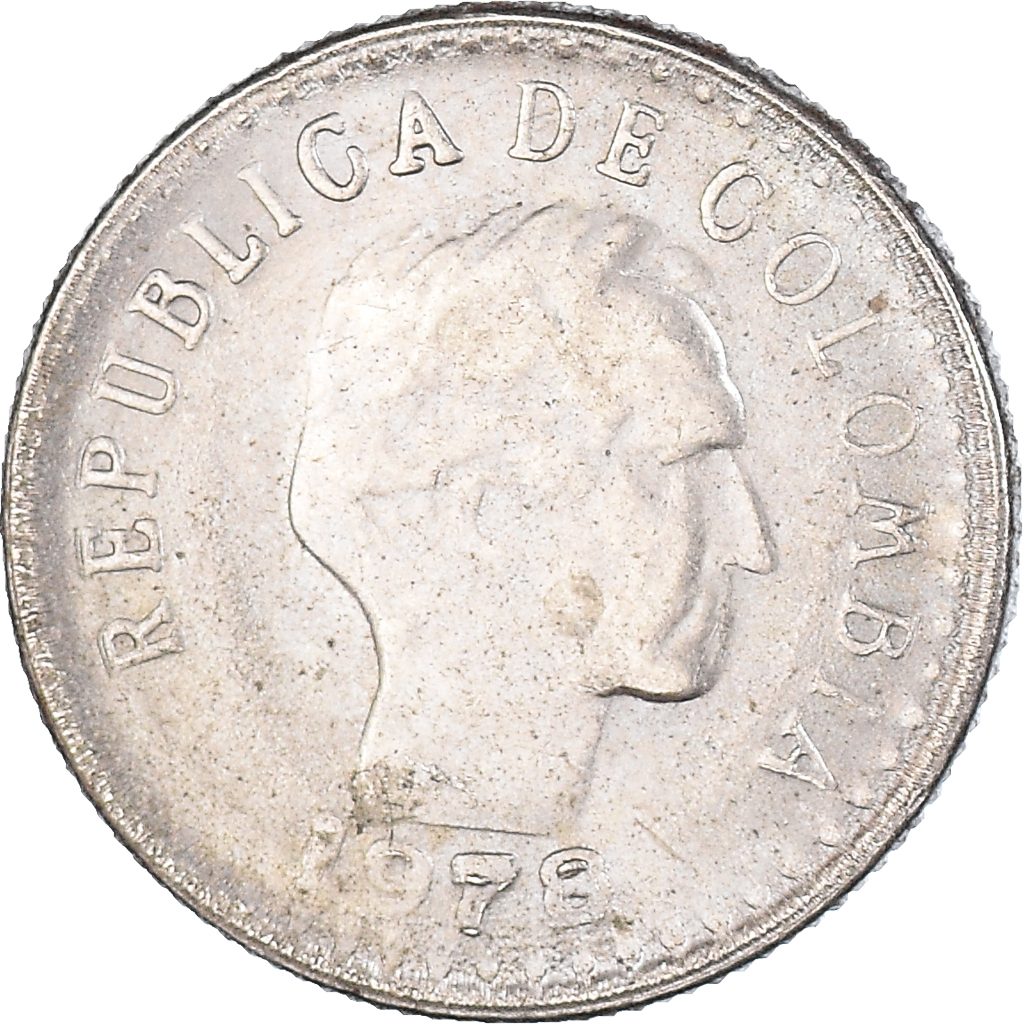 Coin, Colombia, 10 Centavos, 1978