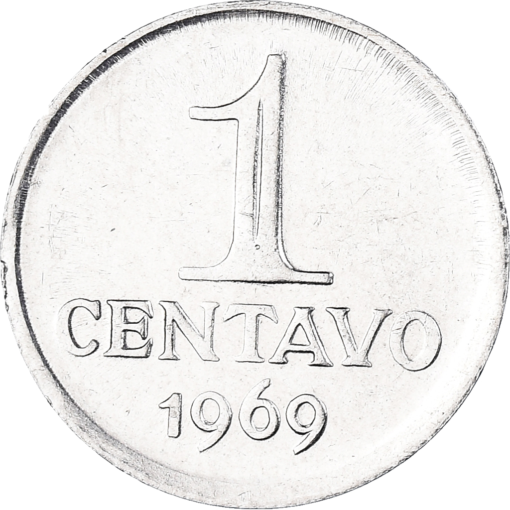 Moneda, Brasil, Centavo, 1969