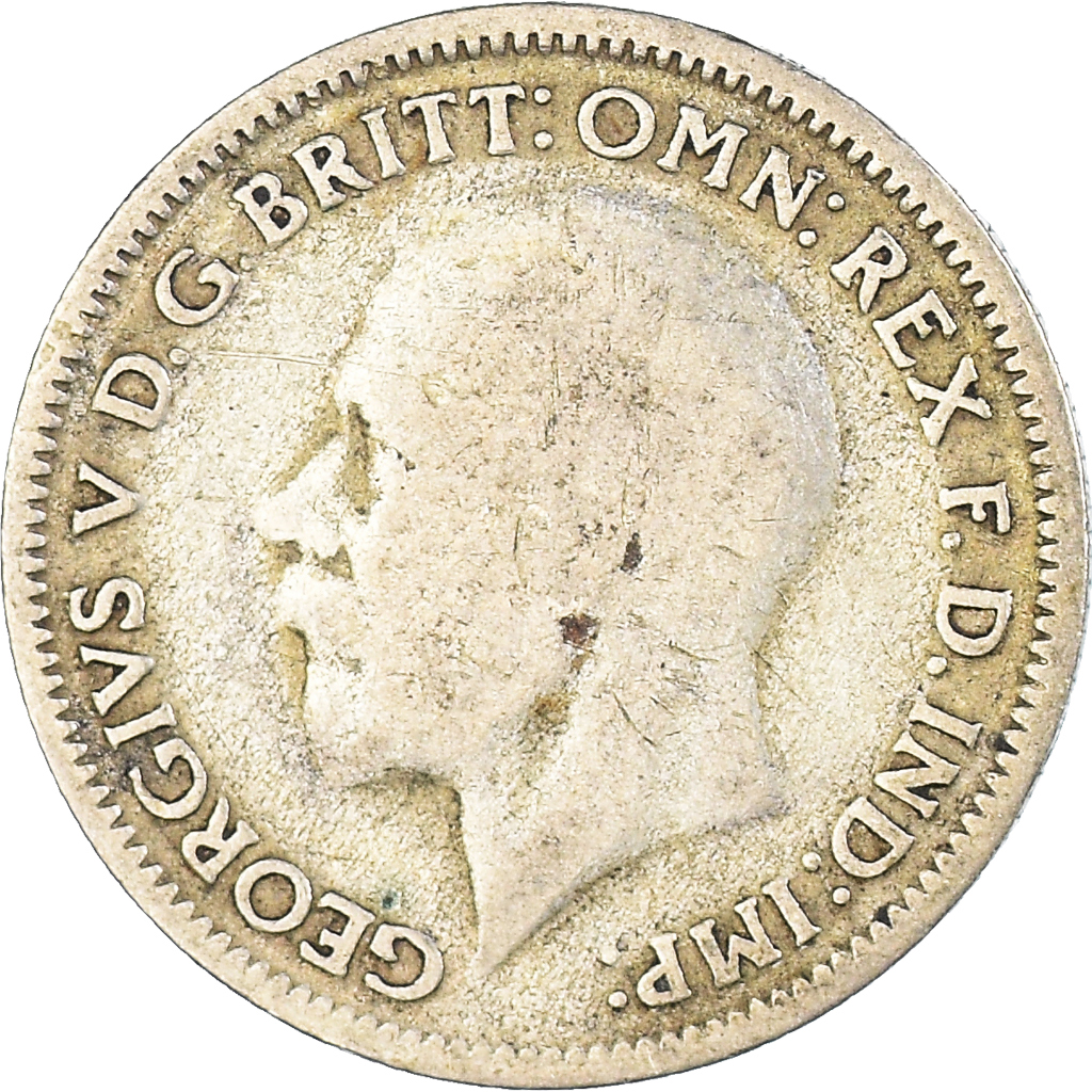 Moneda, Gran Bretaña, 6 Pence, 1935