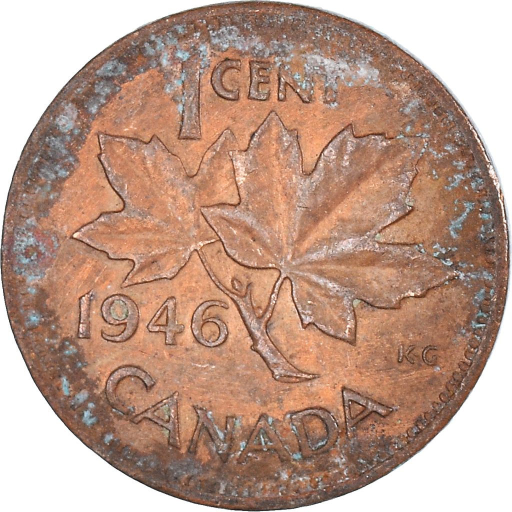 Moneda, Canadá, Cent, 1946
