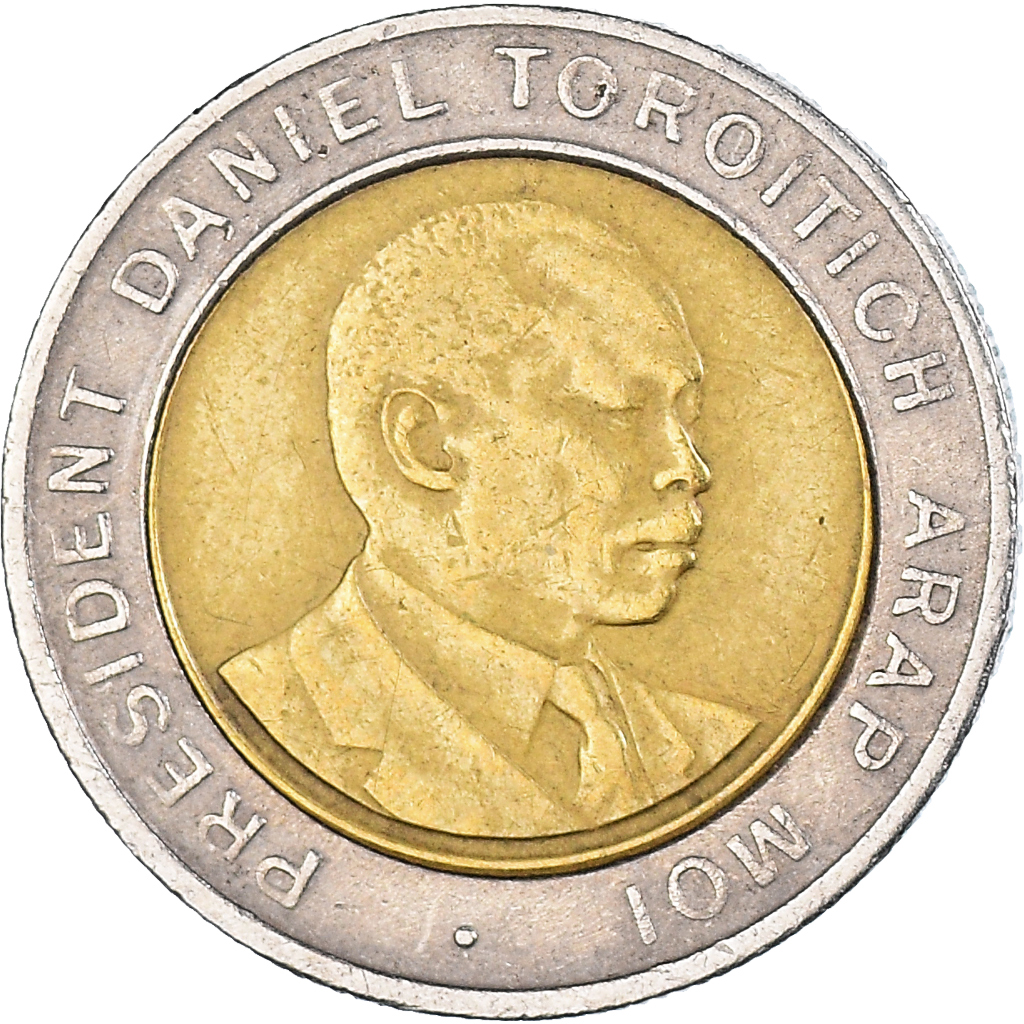 Moneda, Kenia, 5 Shillings, 1997