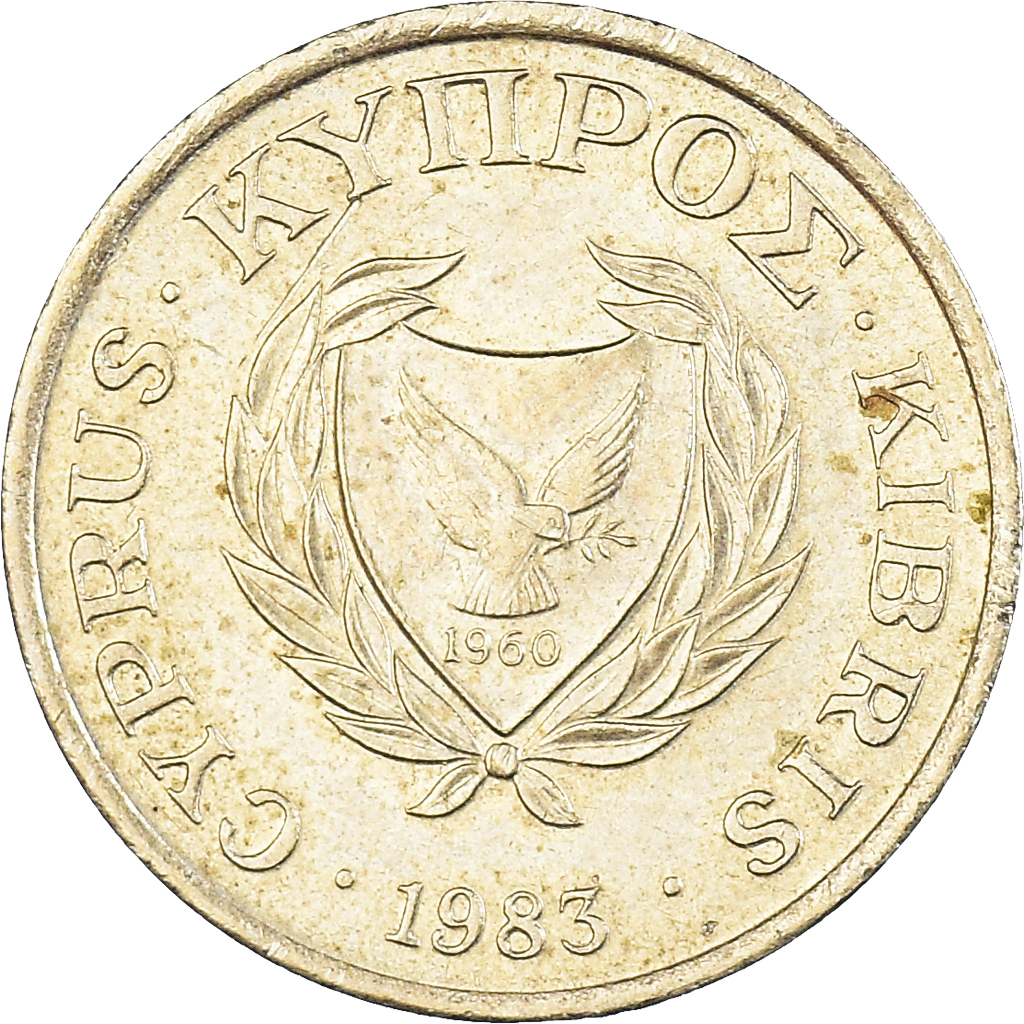 Moneda, Chipre, Cent, 1983