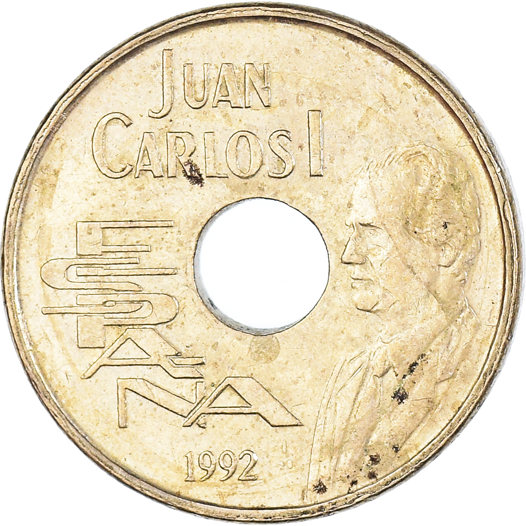 Moneda, España, 25 Pesetas, 1992