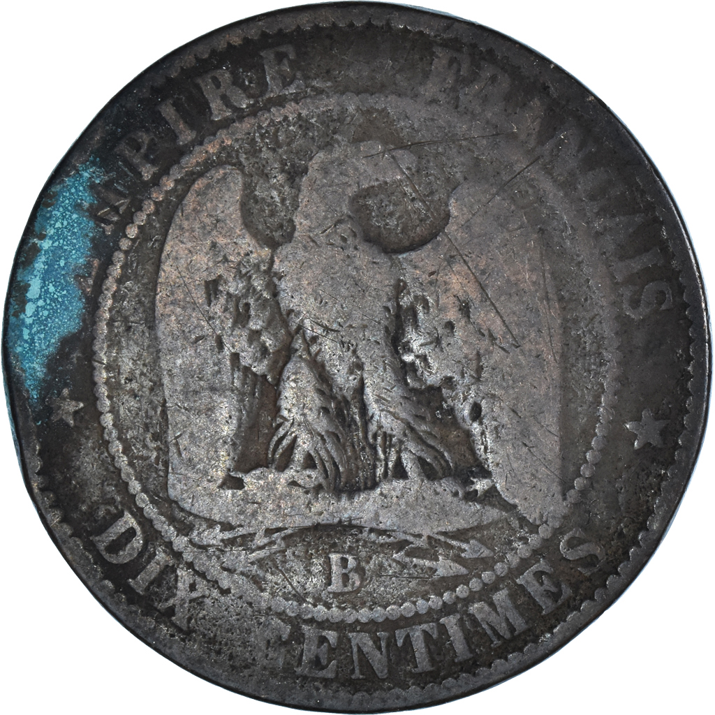 Coin, France, Napoleon III, Napoléon III, 10 Centimes, 1856, Rouen, 