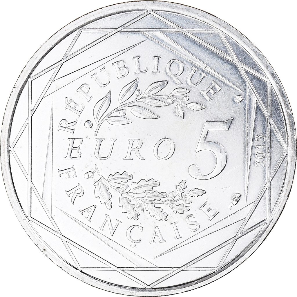 Frankreich, 5 Euro, Liberté, 2013, Paris, STGL, Silber