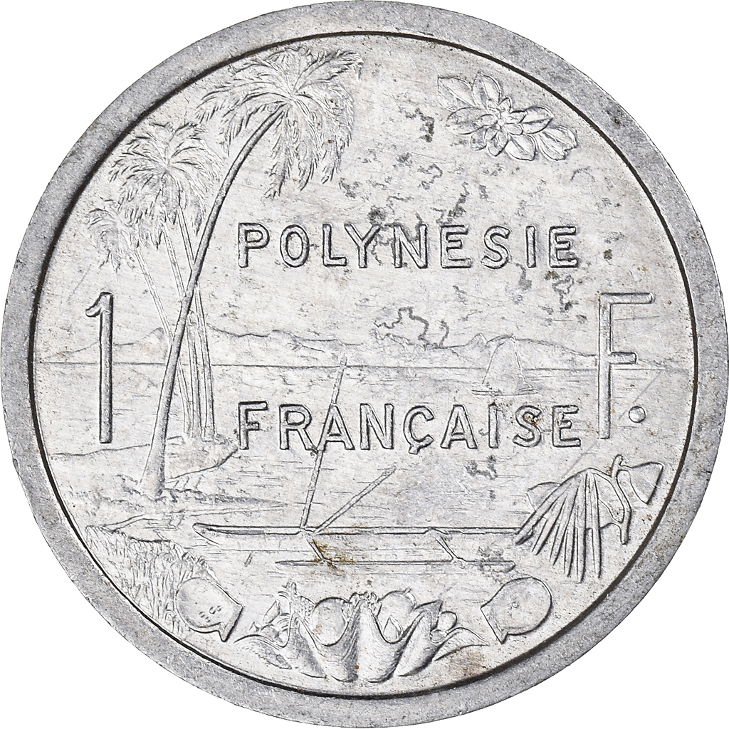 Moneda, Polinesia francesa, Franc, 1990, Paris, MBC+, Aluminio, KM:11