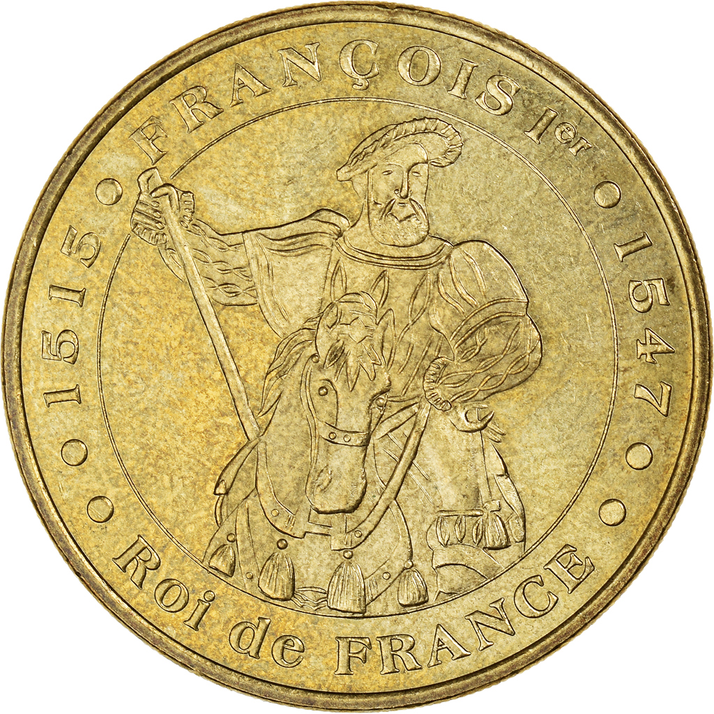 France, Token, Touristic token, François Ier, Arts & Culture, 2004, MDP