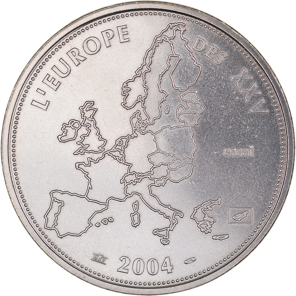 France, Medal, L'Europe des XXV essai, 2004, Monnaie de Paris, , Silver
