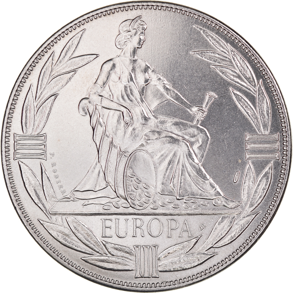 France, Medal, Ecu Euro, EUROPA, 1980, Rodier, , Copper-nickel