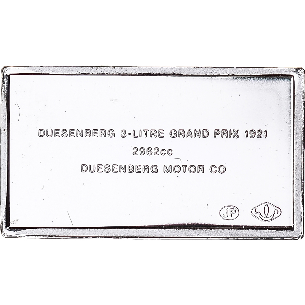 France, Medal, Célèbres Automobiles du Monde, DUESENGERG 1921, , Silver