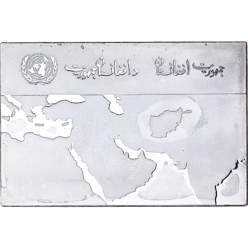 France, Medal, Les Drapeaux des Nations-Unies, AFGHANISTAN, , Silver