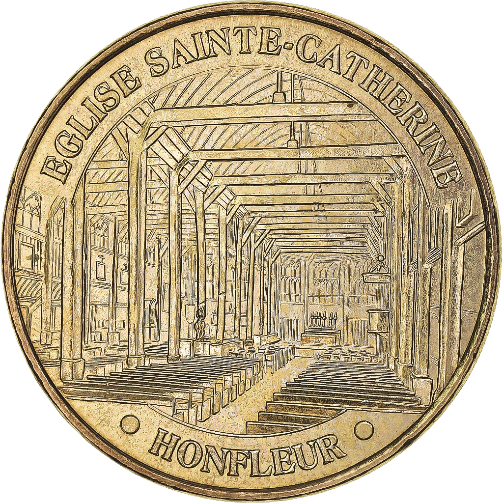 France, Token, Honfleur - Eglise Ste Catherine, 2008, MDP, , Copper-nickel