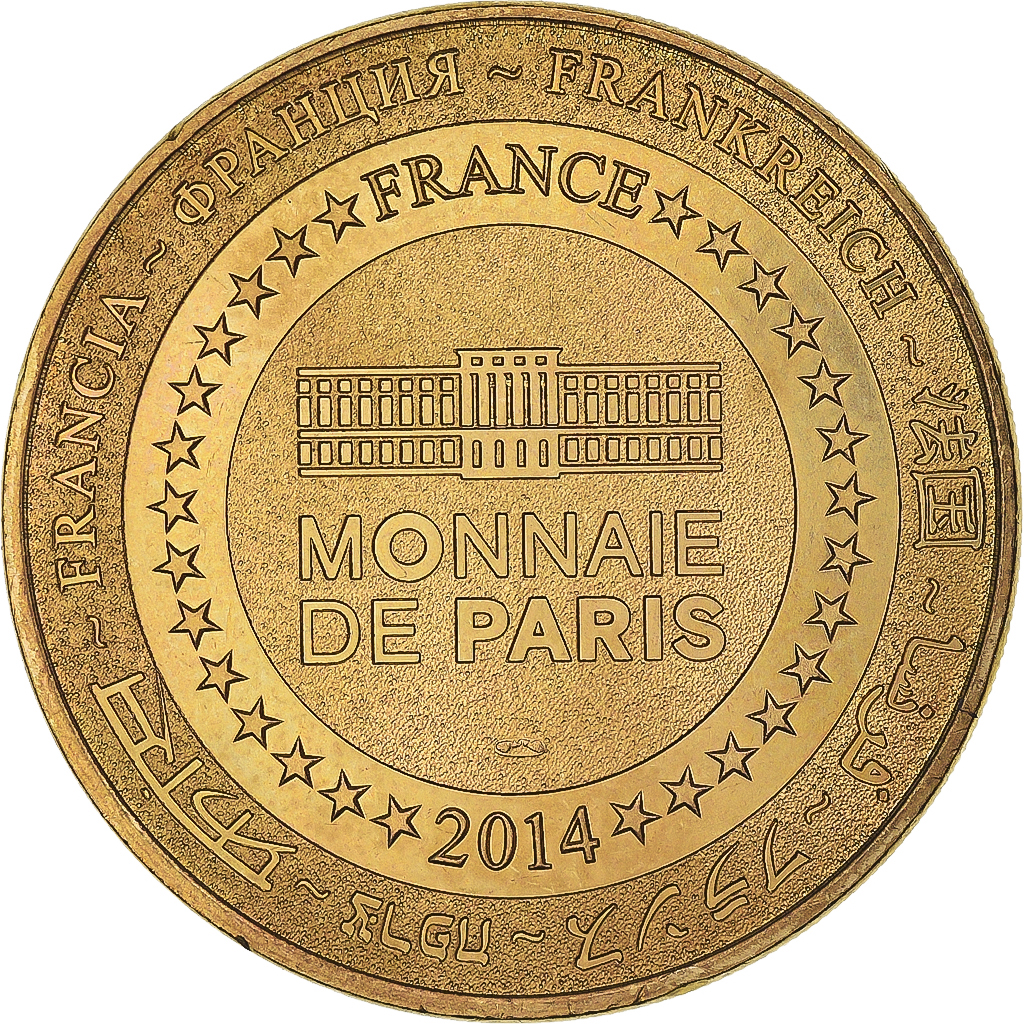 France, Token, Touristic token, CHARTRES - La Cathédrale, 2014, MDP, 