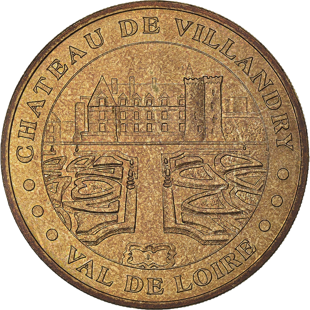France, Token, Touristic token, 37/ Château de Villandry, Arts & Culture, 2004