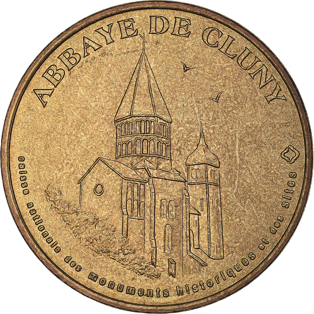 France, Token, Touristic token, Cluny - Abbaye n°1, 2003, MDP, 