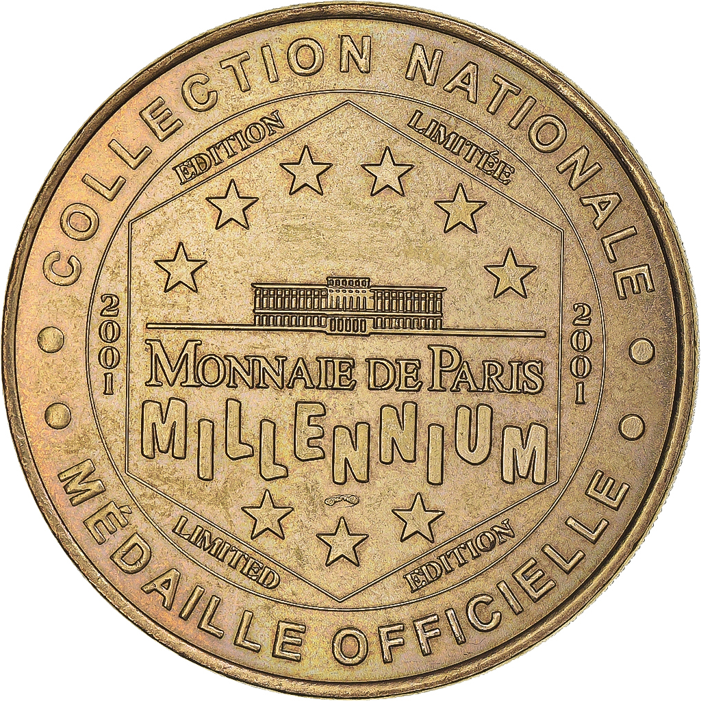 France, Token, Touristic token, Paris - Notre Dame n°2, 2001, MDP, 