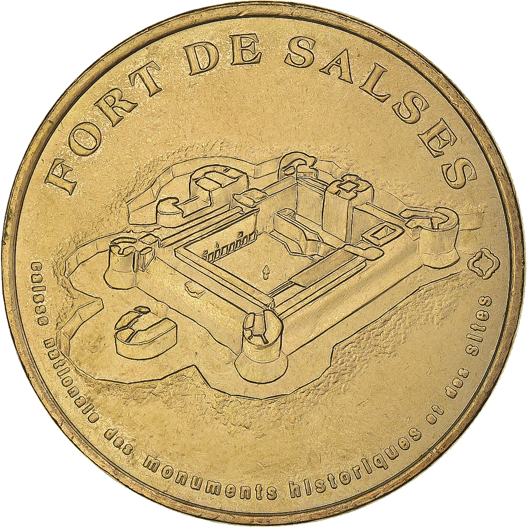 France, Token, Touristic token, Salses - Le Château Fort -, Arts & Culture