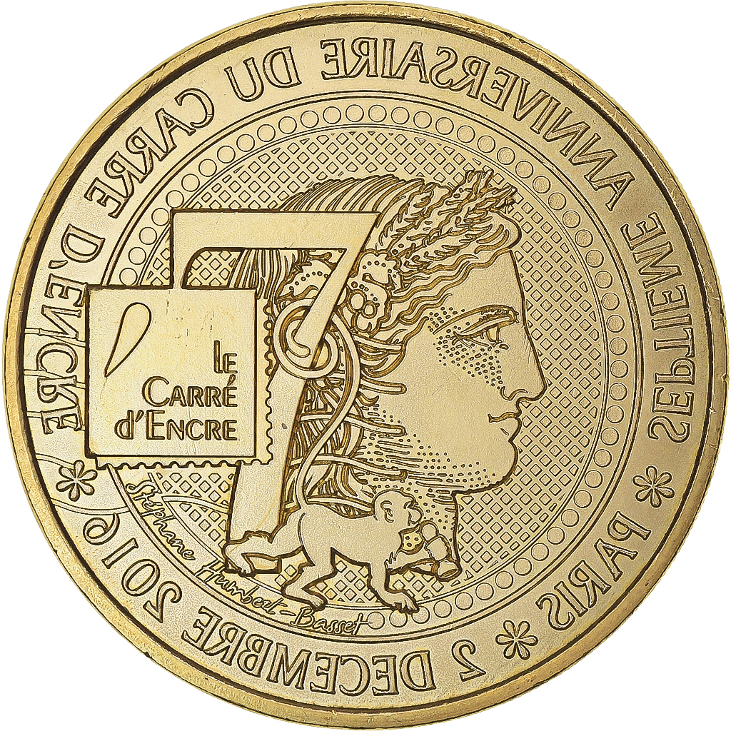 France, Token, Le Carré d'Encre - 7ème anniversaire, 2016, MDP, 
