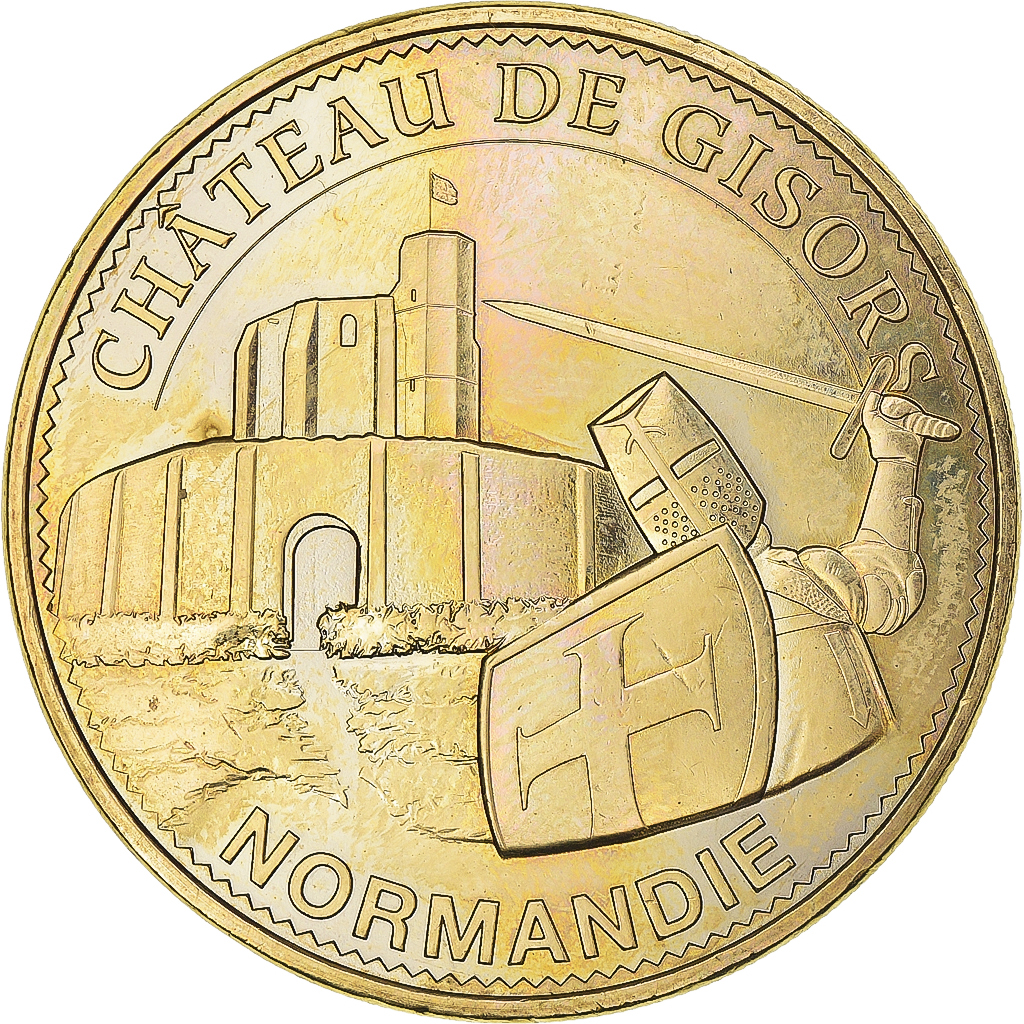 France, Token, Tourist Token, 27/ Château de Gisors, 2015, Monnaie de Paris