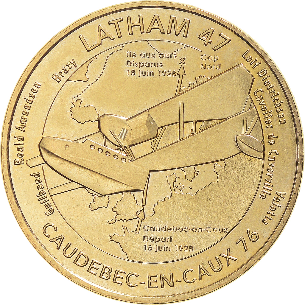 France, Token, Touristic token, Caudebec-en-Caux - Latham 47, Arts & Culture