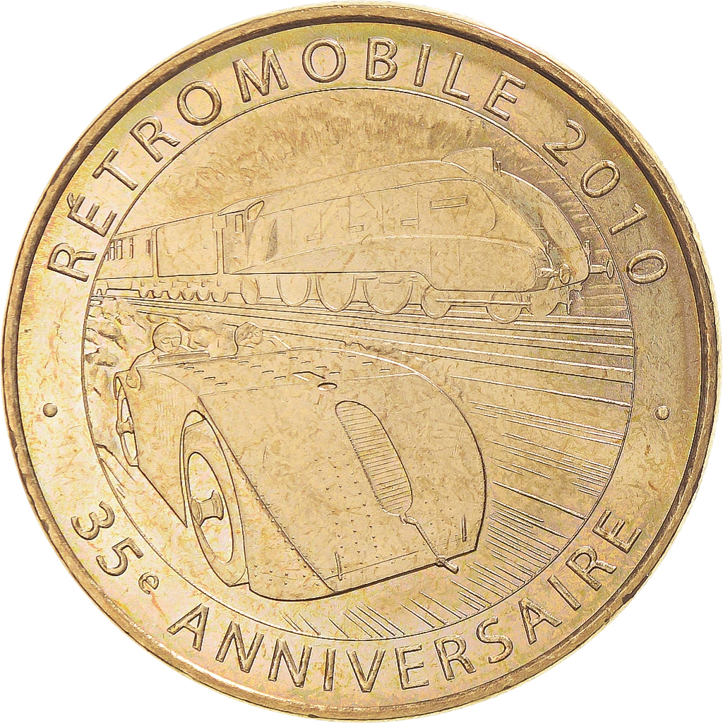 France, Token, Touristic token, Paris - Salon Retromobile 2010, 2010, MDP