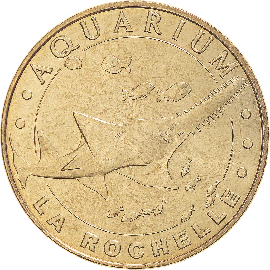 France, Token, Touristic token, La Rochelle - Aquarium n°5, 2010, MDP, 