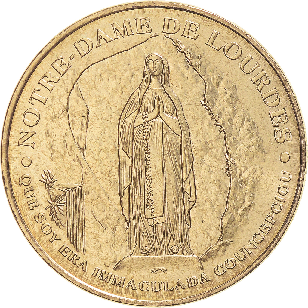 France, Token, Touristic token, Lourdes - Bernadette et le signe de Croix, Arts