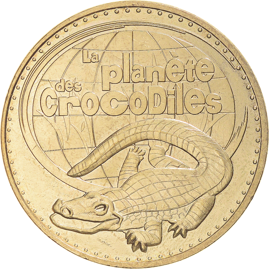 France, Token, Touristic token, Civaux- La planète des crocodiles, 2008, MDP