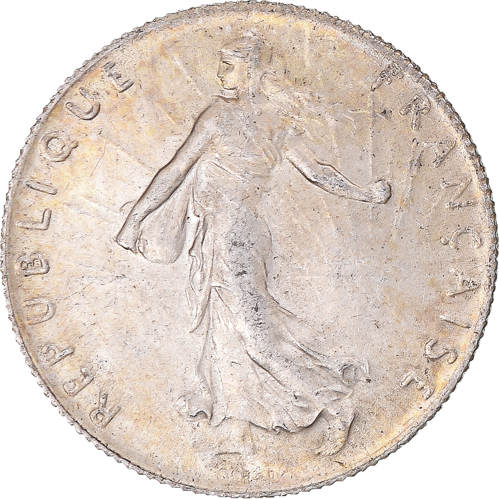 Coin, France, Semeuse, 50 Centimes, 1916, Paris, , Silver, KM:854