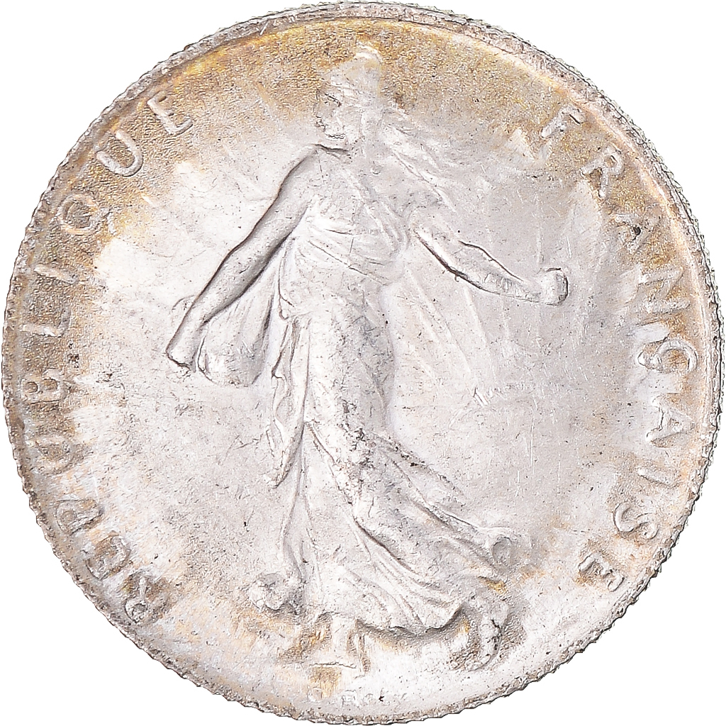 Coin, France, Semeuse, 50 Centimes, 1917, Paris, , Silver, KM:854