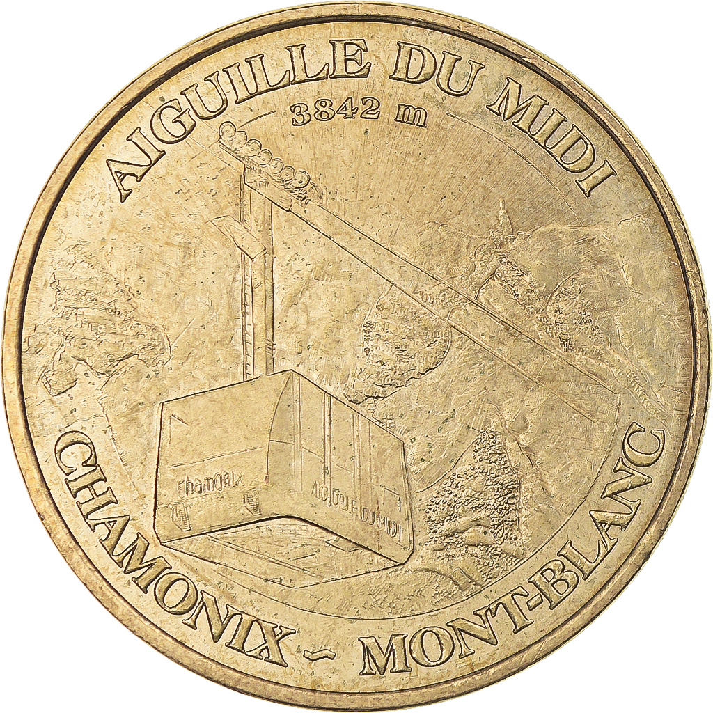France, Token, Touristic token, Chamonix - Aiguille du Midi - Téléphérique