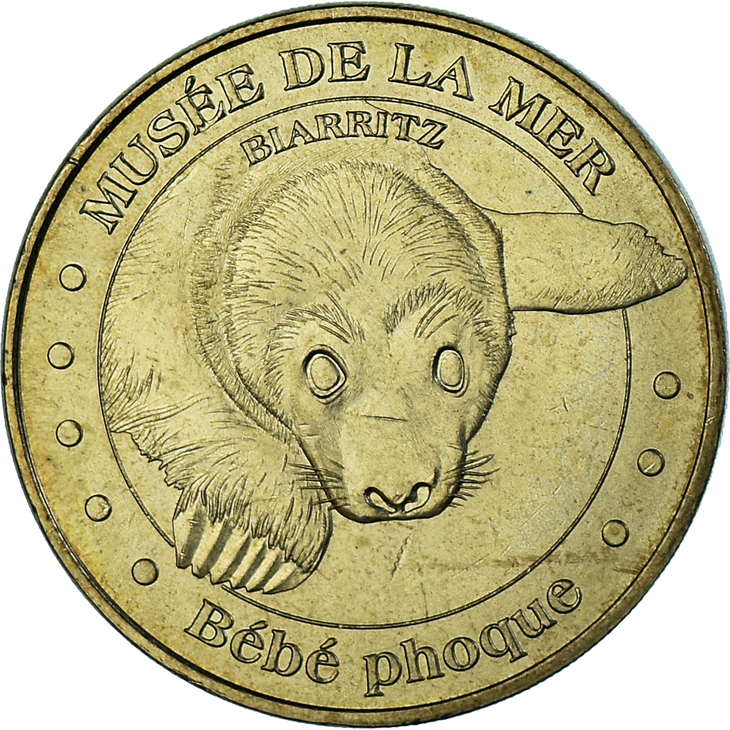 France, Token, Touristic token, Biarritz - Musée de la mer n°2, Arts &