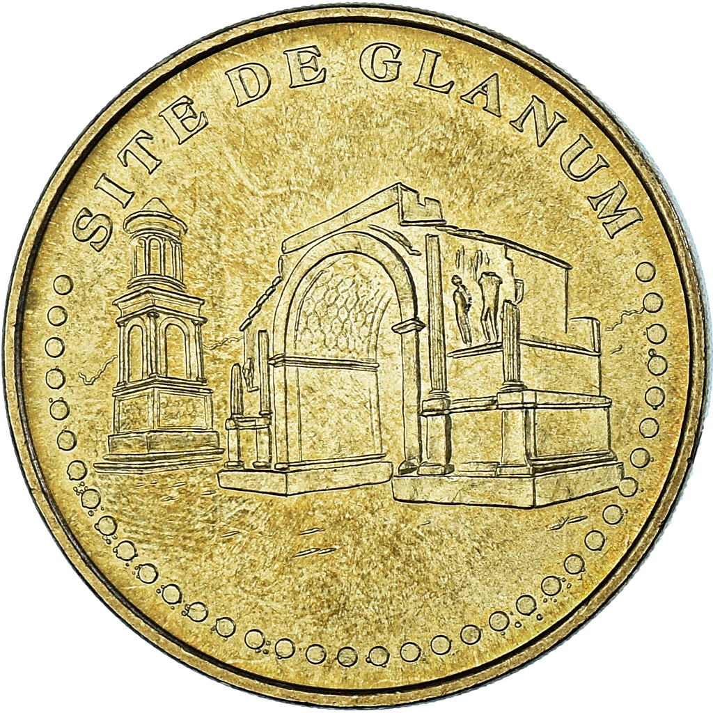 France, Token, Touristic token, Saint-Rémy de Provence - Site de Glanum - Face