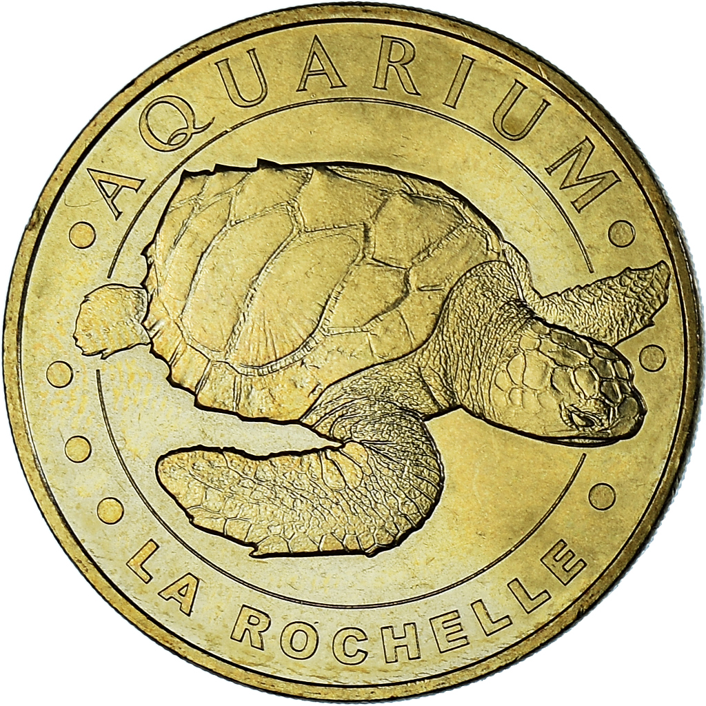 France, Token, Tourist Token, 17/ LA ROCHELLE - AQUARIUM N°10 - La tortue n°2