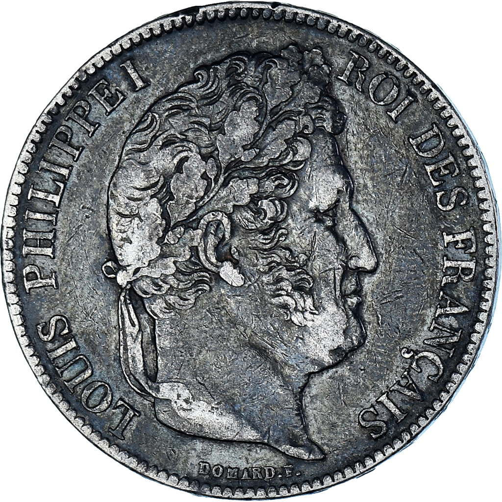 Coin, France, Louis-Philippe, 5 Francs, 1835, Rouen, , Silver