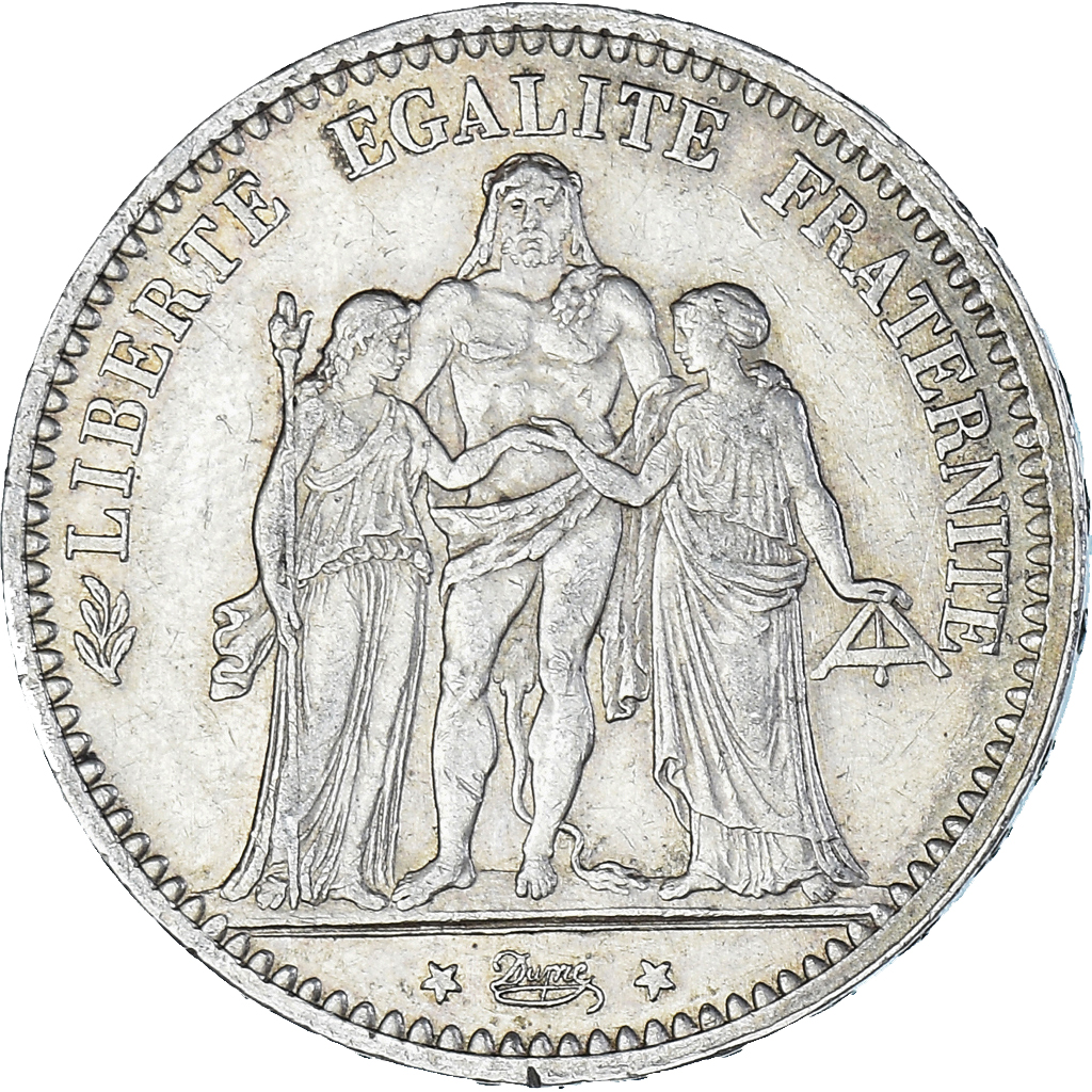 Coin, France, Hercule, 5 Francs, 1874, Paris, , Silver, KM:820.1