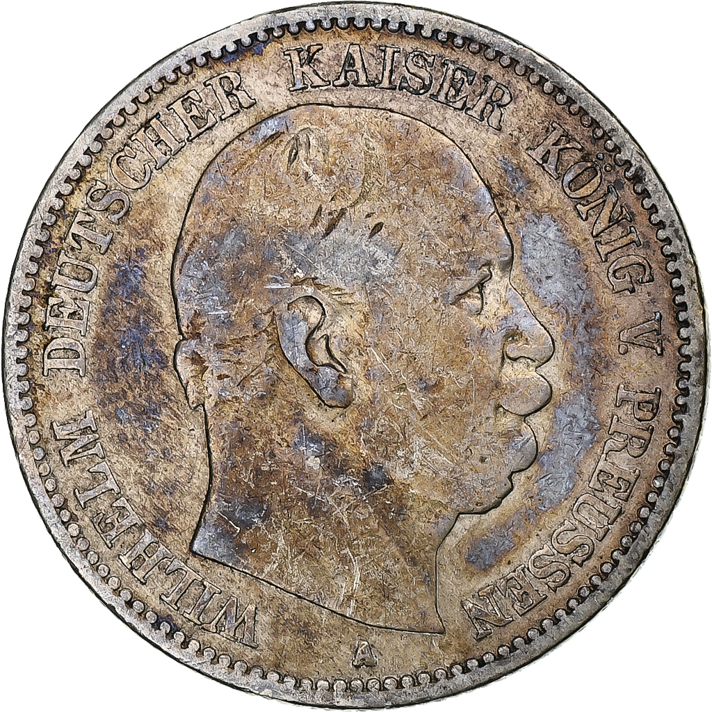German States, PRUSSIA, Wilhelm I, 2 Mark, 1877, Berlin, , Silver