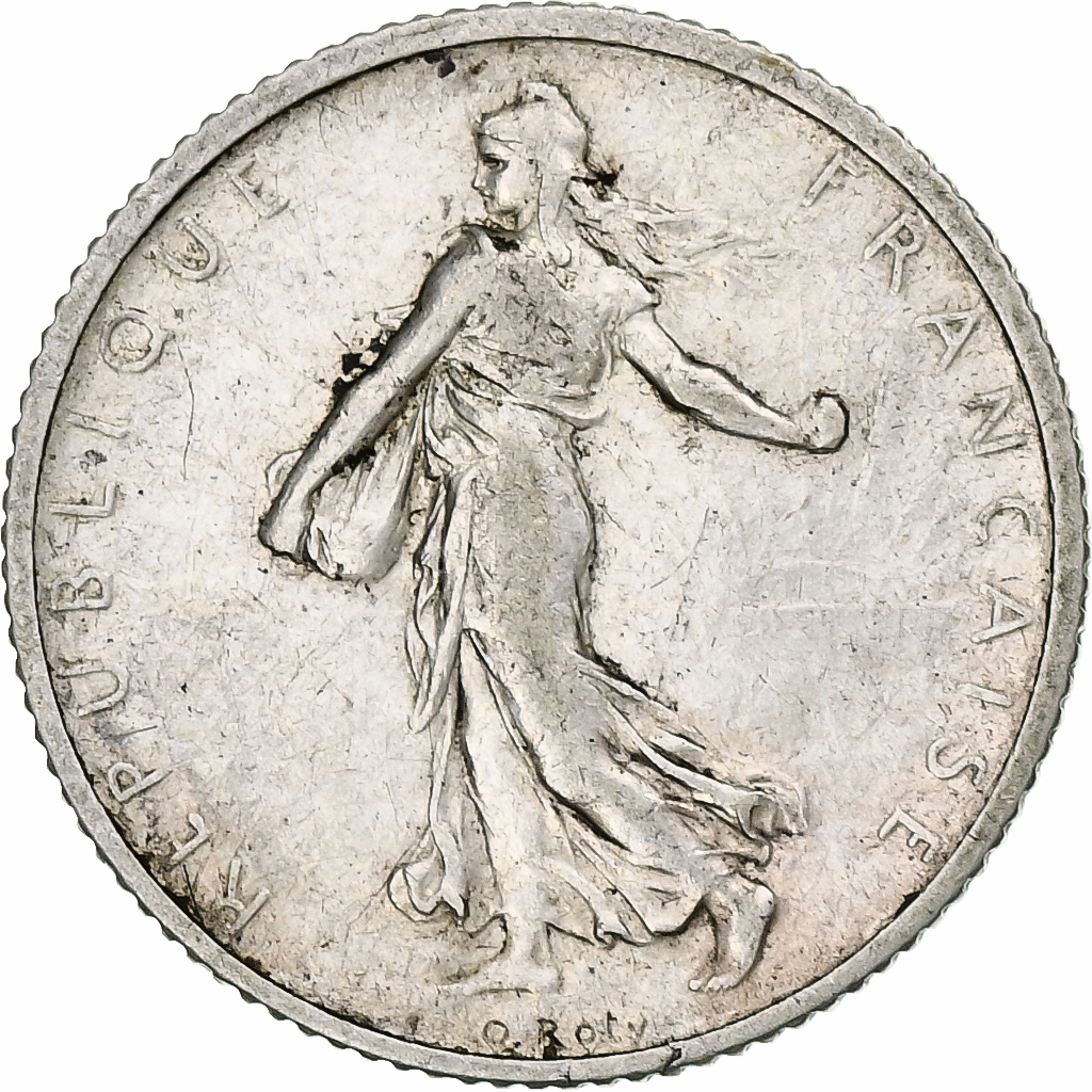 France, Franc, Semeuse, 1907, Paris, Silver, , Gadoury:467, KM:844.1