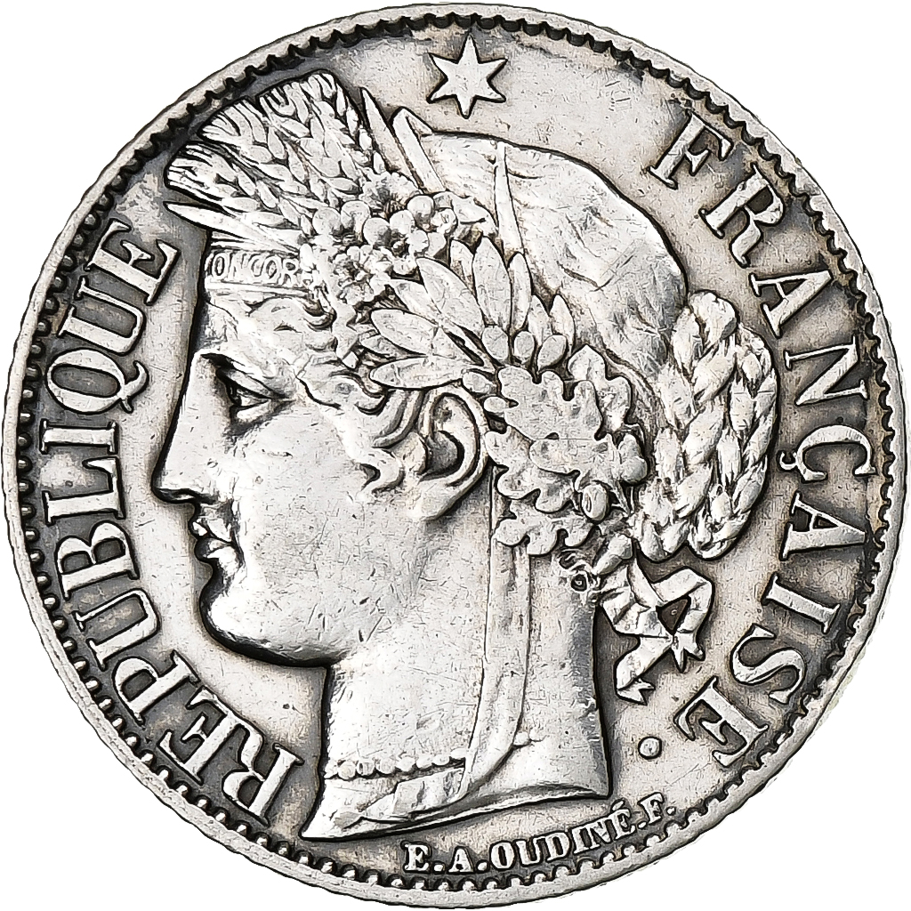 Francia, Franc, Cérès, 1888, Paris, Plata, EBC, KM:822.1