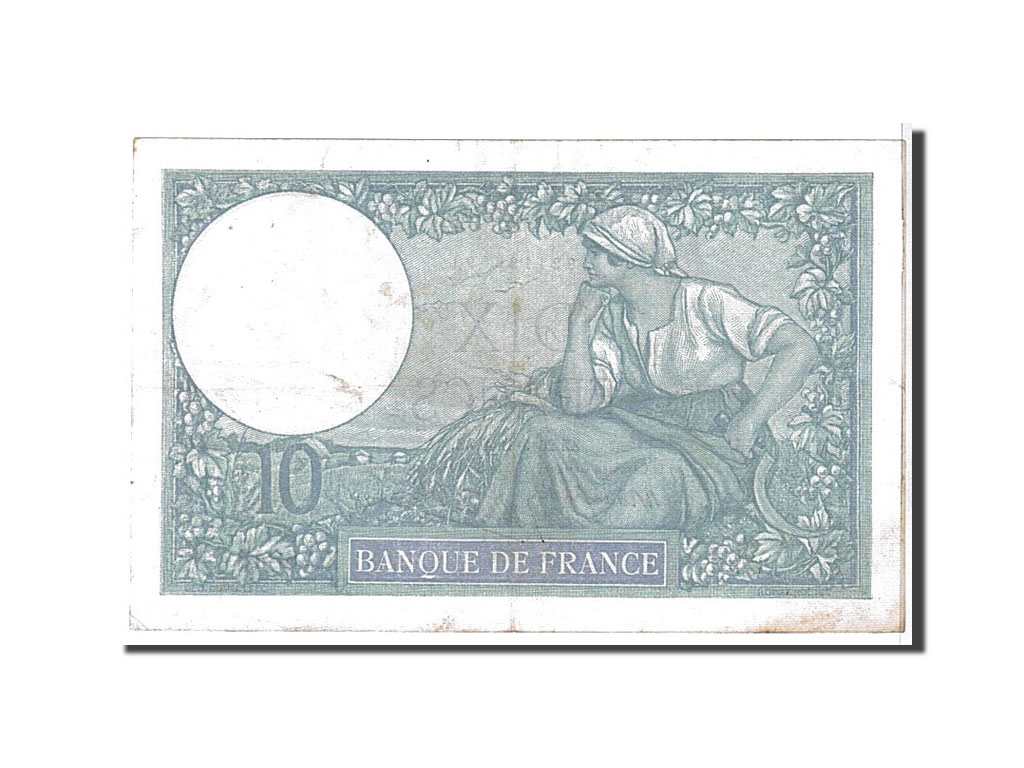 Banknote, France, 10 Francs, 10 F 1916-1942 ''Minerve'', 1940, AU(50-53)